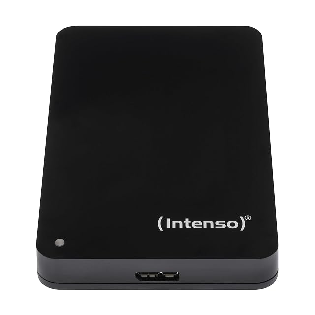 Intenso 1 TB portable 2.5-inch external hard drive with a USB connection