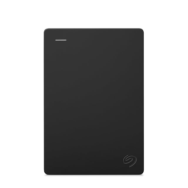 Seagate 4 TB portable external hard drive with a USB 3.0 connection
