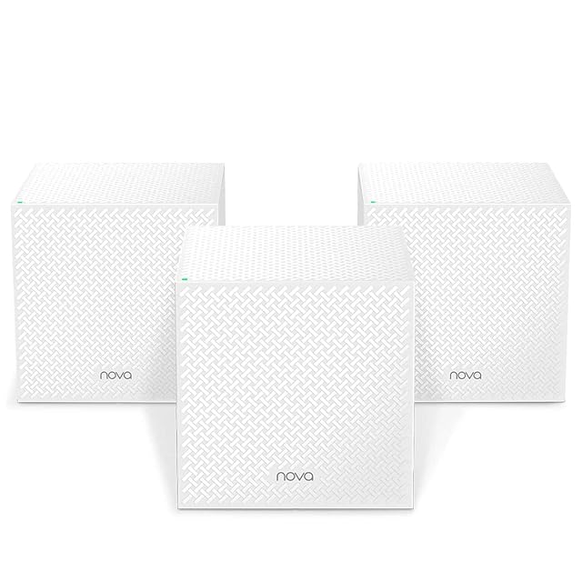 Tenda Nova MW12 set of three small white cube-shaped mesh units