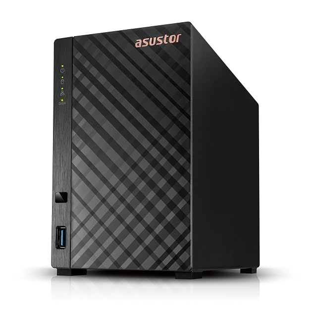 Asustor Drivestor 2 Lite AS1102TL two-bay NAS enclosure with one Ethernet socket