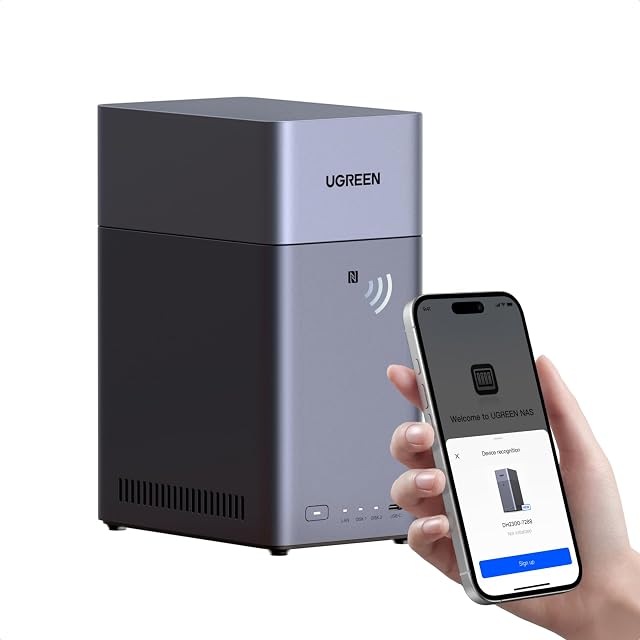 UGREEN NASync DH2300 two-bay NAS enclosure sold without drives