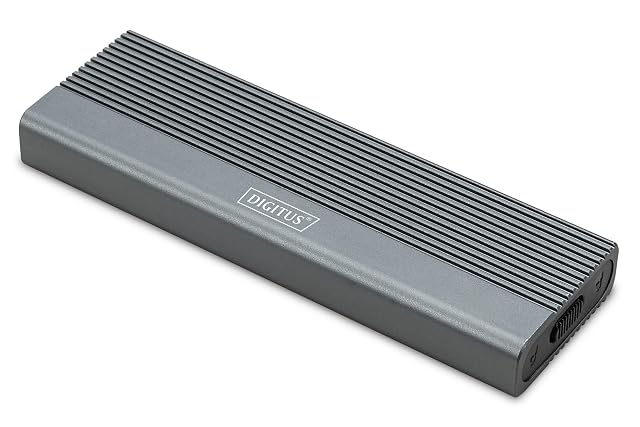 DIGITUS compact M.2 SATA SSD enclosure with a USB Type-C socket