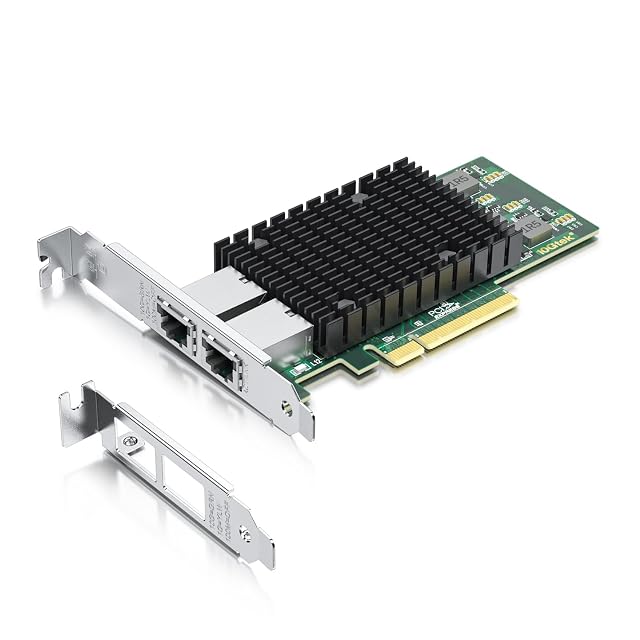 10Gtek dual-port 10GbE PCI Express network card with two copper RJ45 sockets