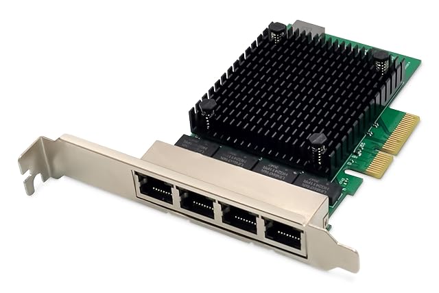 DIGITUS DN-10136 four-port 2.5 Gigabit Ethernet PCIe server network card