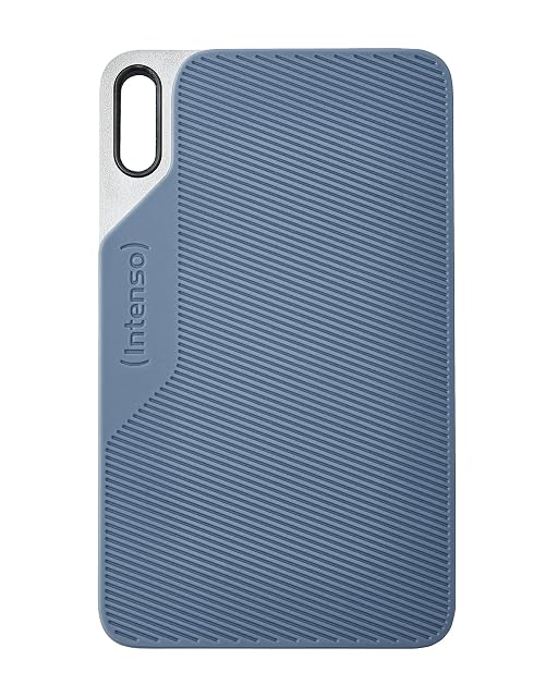 Intenso TX100 1 TB portable external SSD with a rubberised surface