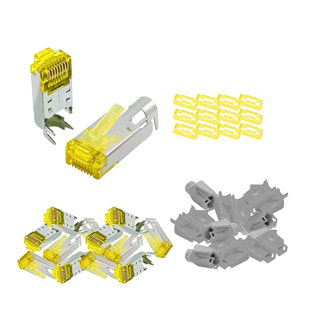 BIGtec Hirose TM31 shielded RJ45 plug in grey with insertion guide and boot
