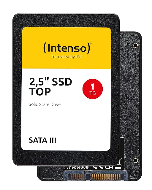 Intenso Top 1 TB internal 2.5-inch SATA solid-state drive in black