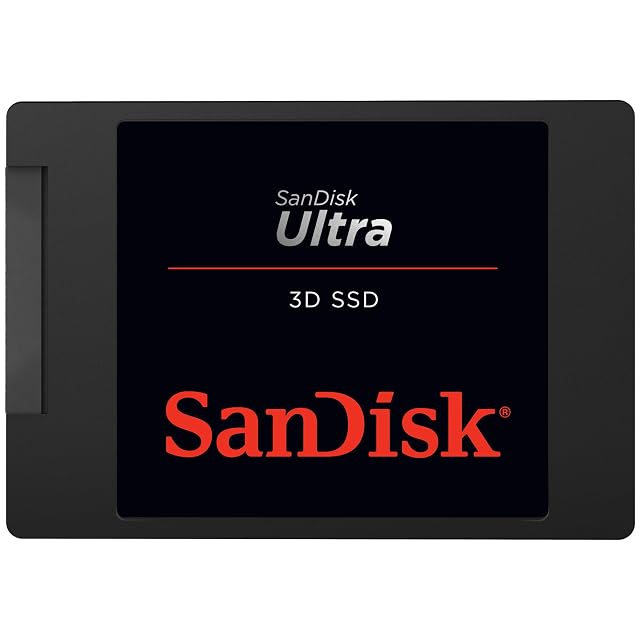 SanDisk Ultra 3D 2 TB internal 2.5-inch SATA solid-state drive in black