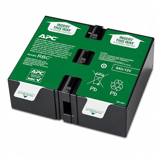 APC APCRBC123 sealed replacement battery cartridge in its APC packaging