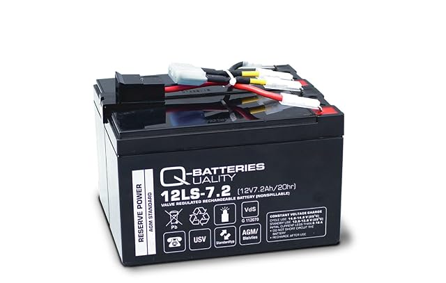 Q-Batteries assembled replacement battery module for an APC Back-UPS with F2 terminals